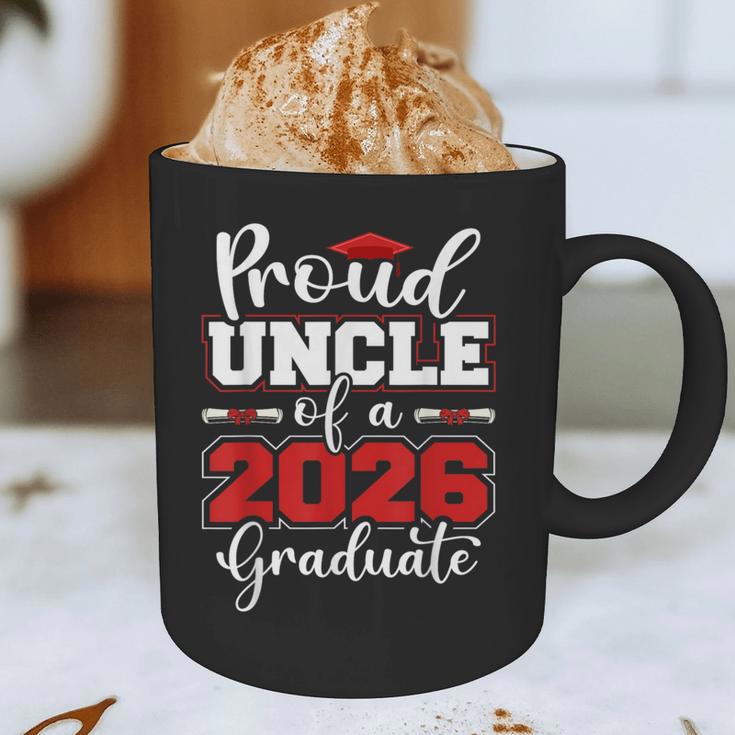 Proud Uncle Of A 2026 Graduate Senior Family Graduation Graphic Print Coffee Mug