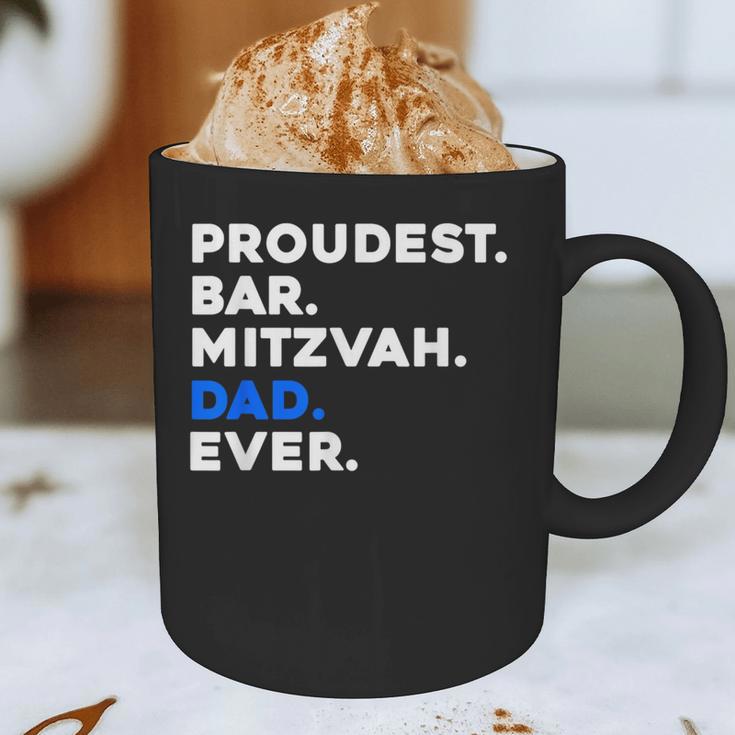 PROUDEST BAR MITZVAH DAD EVER Jewish BOY Celebration Graphic Print Coffee Mug PROUDEST BAR MITZVAH DAD EVER Jewish BOY Celebration Graphic Print Coffee Mug