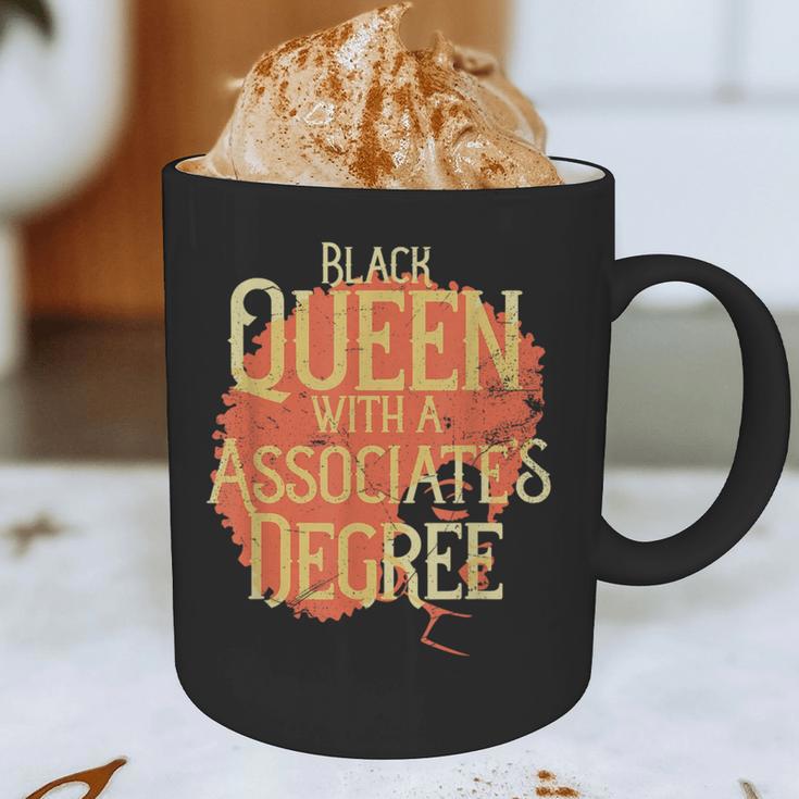 Queen Associate Degree Afrocentric GraduationShirt Graphic Print Coffee Mug