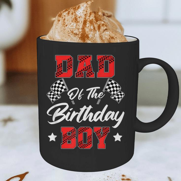 Race Car Dad Of The Birthday Boy Racing Family Pit Crew Graphic Print Coffee Mug