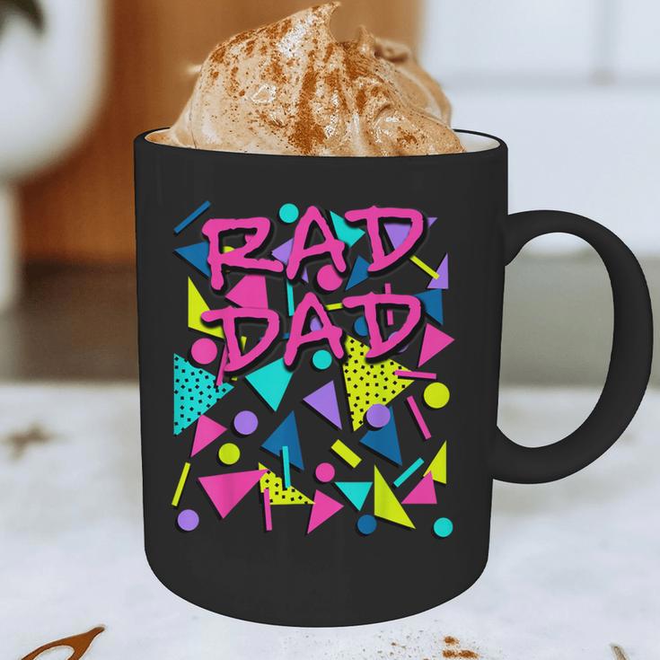 Rad Dad 80s Throwback Graphic Print Coffee Mug