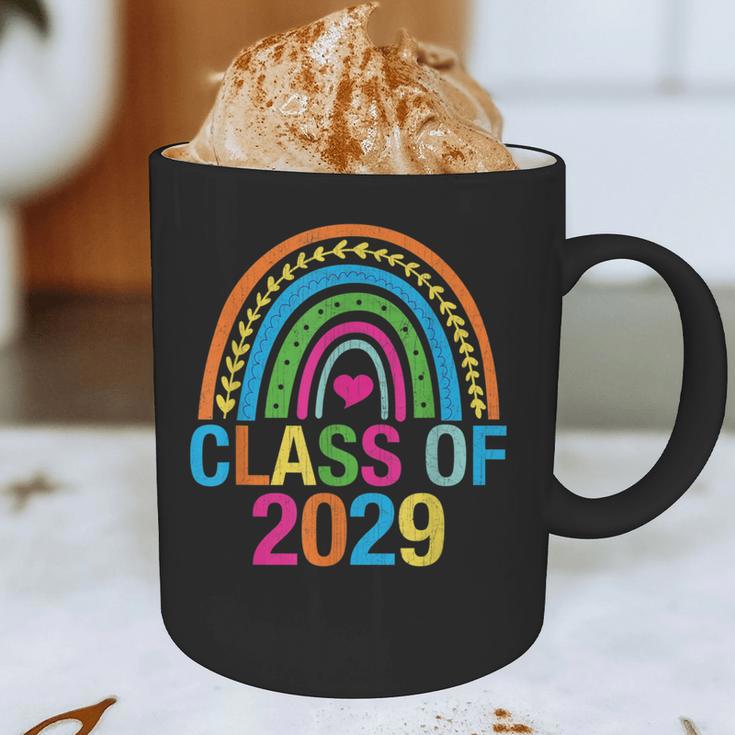 Rainbow Senior 2029 Shirt Class Of 2029 Cute Graduation Graphic Print Coffee Mug