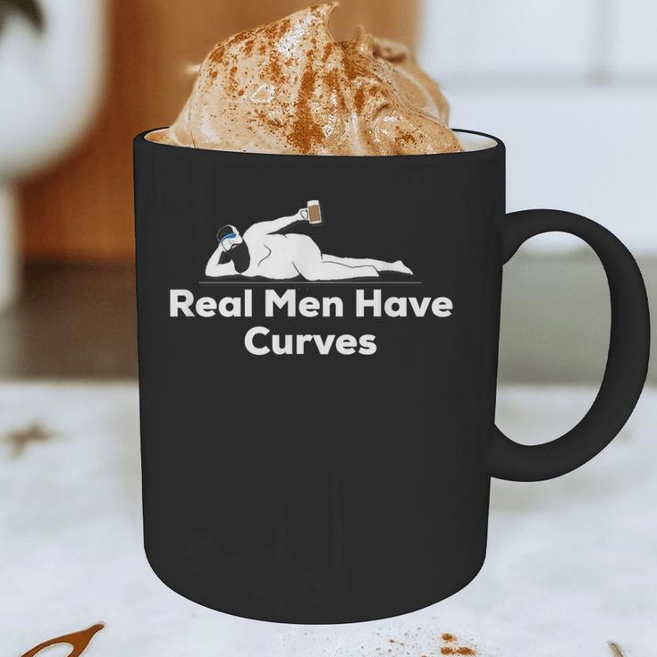 Real Men Have Curves Dad Body Graphic Print Coffee Mug