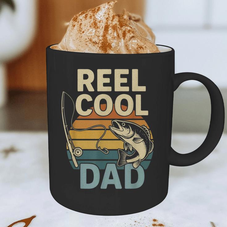 Reel Cool Dad Fathers Day Fishing Outdoors Graphic Print Coffee Mug