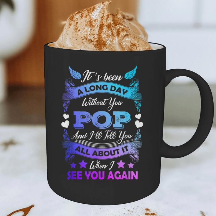 Remembrance Of Pop Memory Of My Grandpa In Heaven Graphic Print Coffee Mug