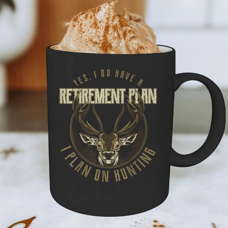Retirement Grandpa Hunting Deer Elk Retired Hunter Dad Graphic Print Coffee Mug