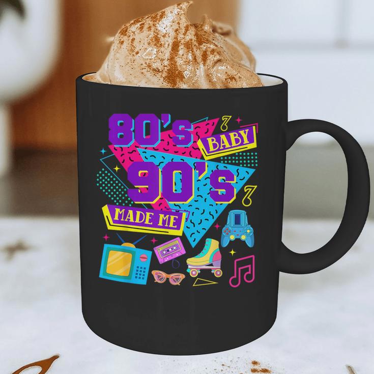 Retro 1980s 80's Baby 1990s 90's Made Me Nostalgia Birthday Graphic Print Coffee Mug