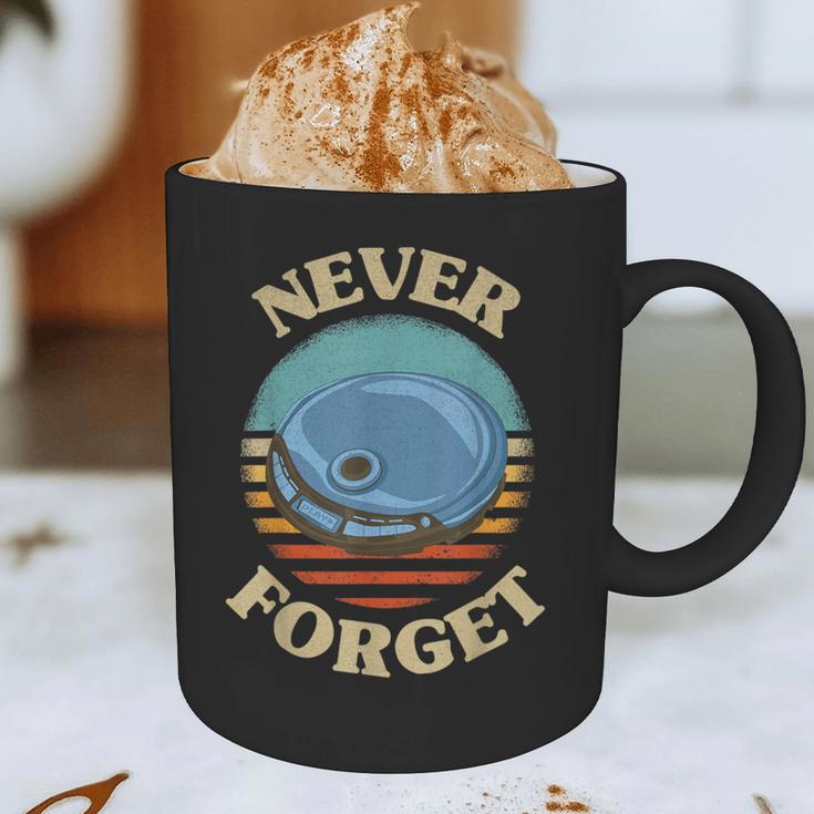 Retro CD Player Never Forget Nostalgia Vintage Graphic Print Coffee Mug