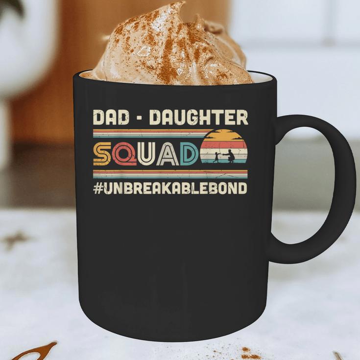 Retro Dad Daughter Squad Unbreakable Bond Father Daughter Graphic Print Coffee Mug