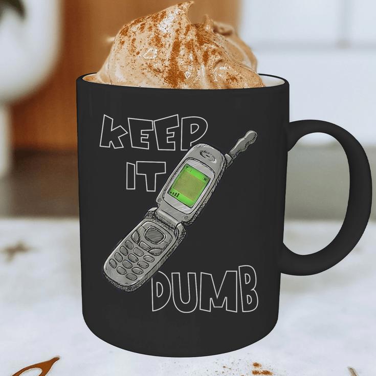Retro Dumb Flip Phone Vintage 90s Y2K Tech Nostalgia Graphic Print Coffee Mug Retro Dumb Flip Phone Vintage 90s Y2K Tech Nostalgia Graphic Print Coffee Mug