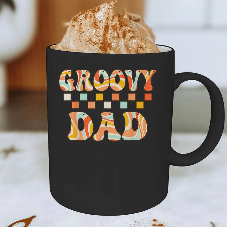 Retro Groovy Dad Matching Family 1st Birthday Party Graphic Print Coffee Mug