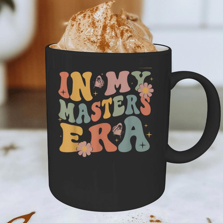 Retro Groovy In My Master's Degree Era Graduation Master Graphic Print Coffee Mug