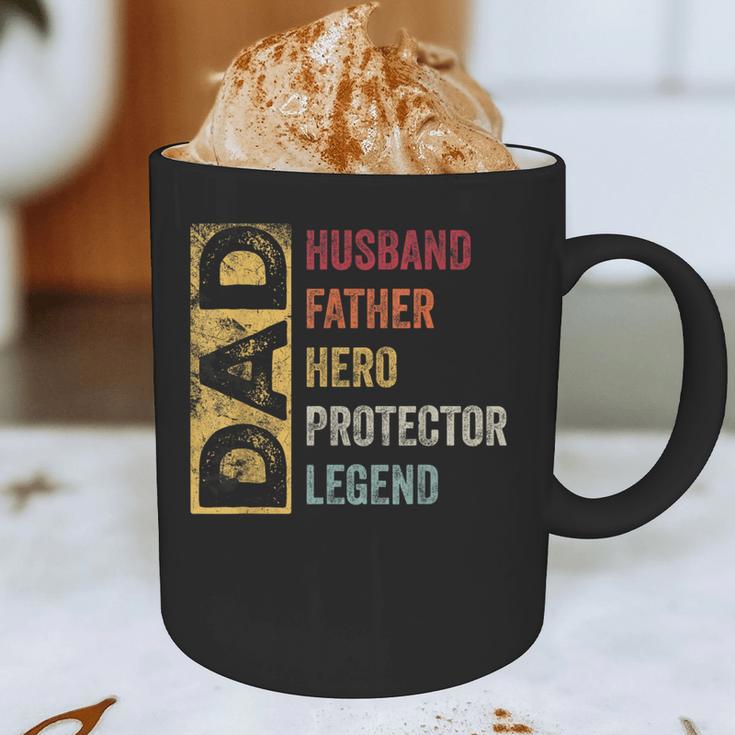 Retro Husband Father Hero Protector Legend Father Day Dad Graphic Print Coffee Mug Retro Husband Father Hero Protector Legend Father Day Dad Graphic Print Coffee Mug