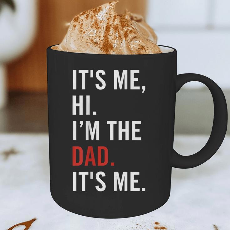 Retro It's Me Hi I'm The Dad It's Me For Dad Graphic Print Coffee Mug