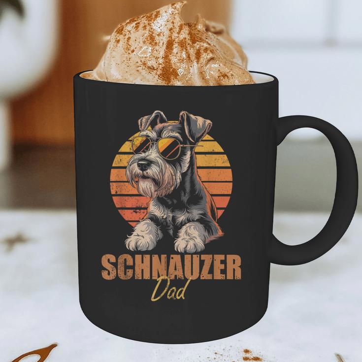 Retro Miniature Schnauzer Dad Vintage Dog Lovers Graphic Print Coffee Mug