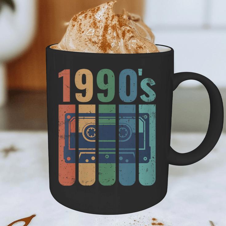 Retro Nineties Style Audio Tape Nostalgia Year 1990 Graphic Print Coffee Mug