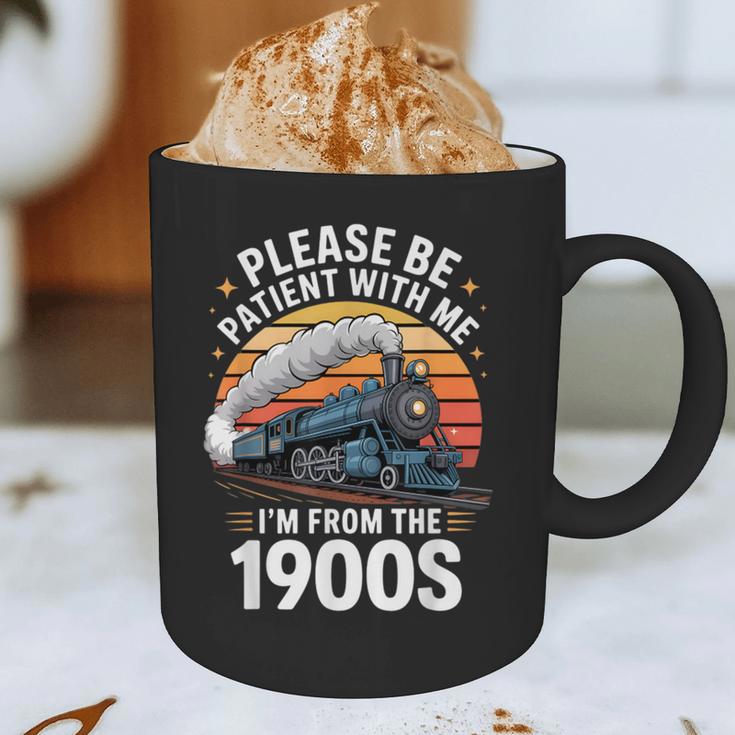 Retro Please Be Patient With Me I'm From The 1900s Train Graphic Print Coffee Mug
