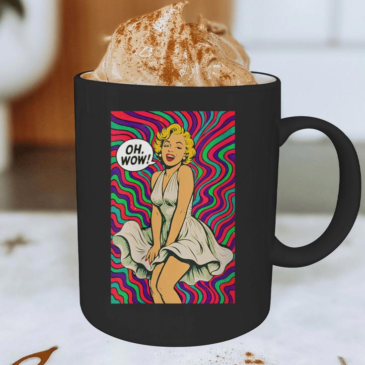 Retro Pop Art Vintage Style Blonde Psychedelic 50s Nostalgia Graphic Print Coffee Mug