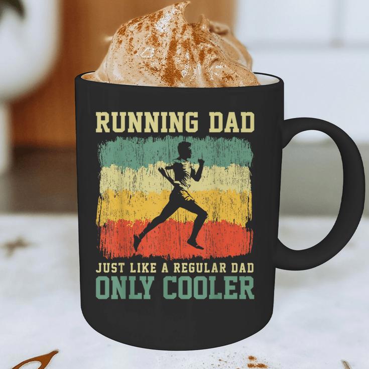 Retro Running Dad Runner Marathon Athlete Humor Outfit Graphic Print Coffee Mug