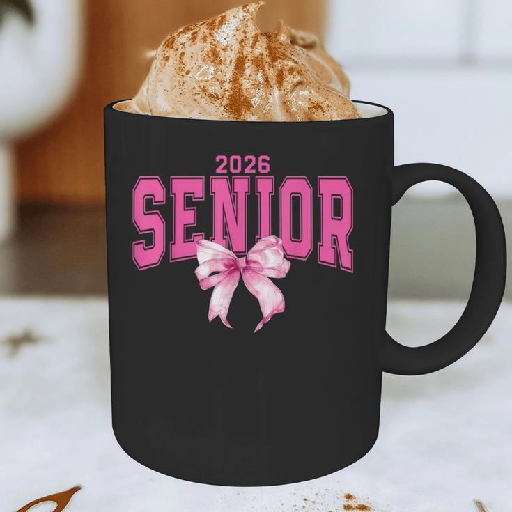 Retro Senior 2026 Class Of 2026 Coquette Pink Bow Graduation Graphic Print Coffee Mug