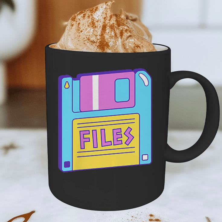 Retro TechnologyOld School Floppy Nostalgia 90s Generation Graphic Print Coffee Mug