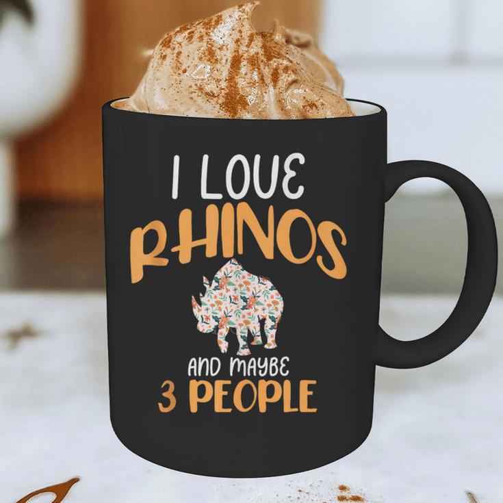 I Like Rhinos And Maybe 3 People Introvert Animal Graphic Print Coffee Mug I Like Rhinos And Maybe 3 People Introvert Animal Graphic Print Coffee Mug