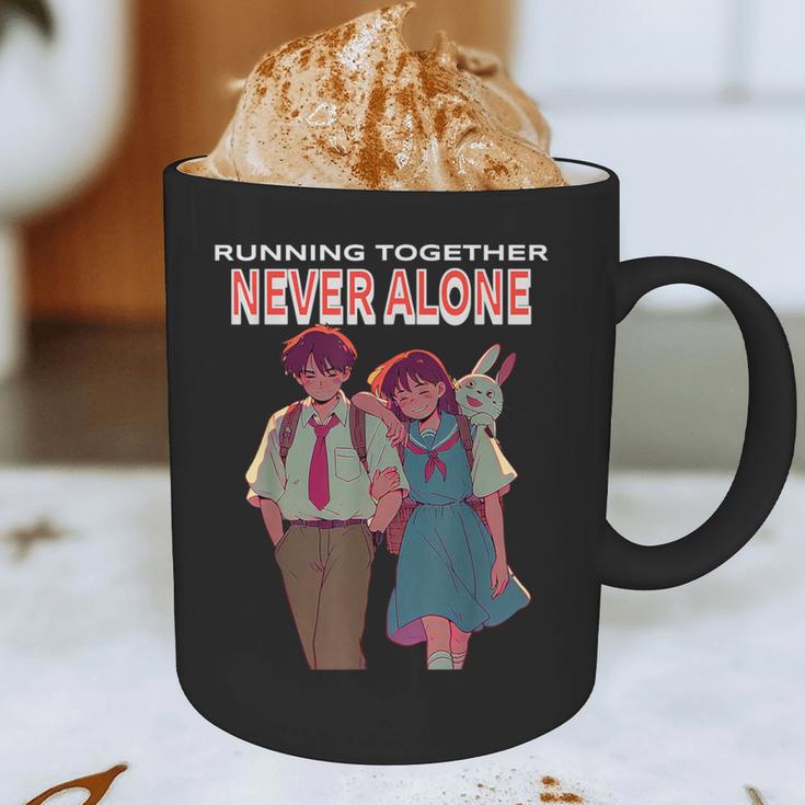 Running Together Always Connected Anime Nostalgia Message Graphic Print Coffee Mug Running Together Always Connected Anime Nostalgia Message Graphic Print Coffee Mug