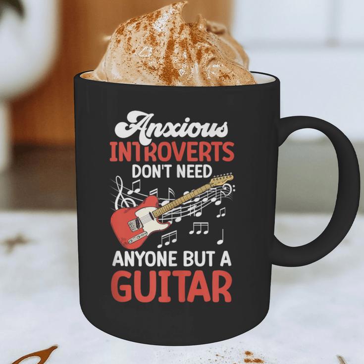 Sarcastic Introvert Need Guitar Sad Song Introvert Guitarist Graphic Print Coffee Mug