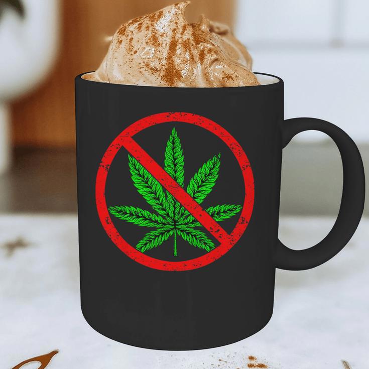 Say No Cannabis Anti-Marijuana Retro Weed Parent Dad Mom Graphic Print Coffee Mug Say No Cannabis Anti-Marijuana Retro Weed Parent Dad Mom Graphic Print Coffee Mug