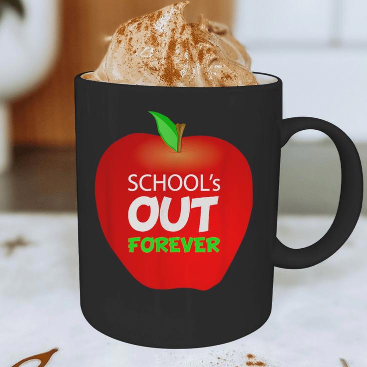 School Is Out Forever Graduation Humor Graphic Print Coffee Mug