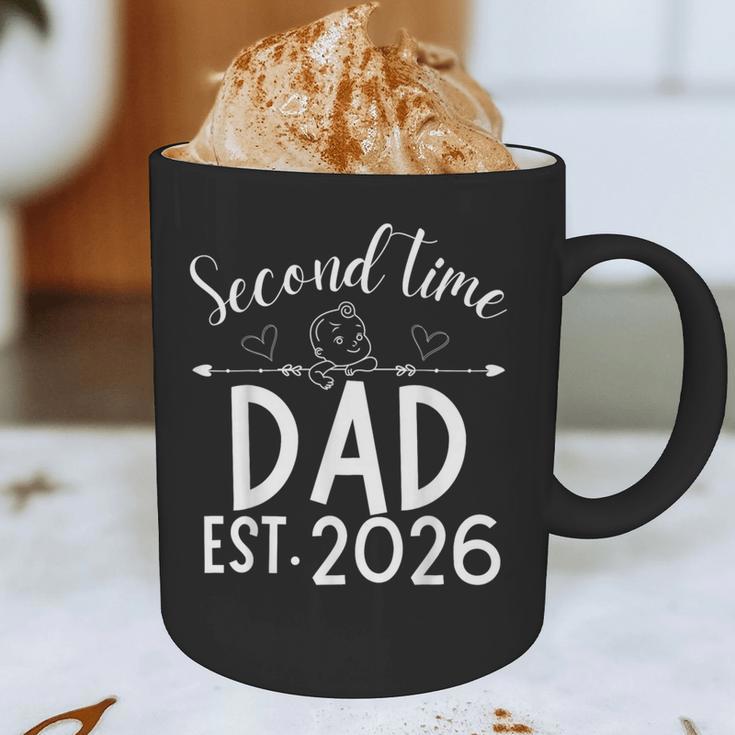 Second Time Dad Est 2026 Pregnancy Announcement Baby Daddy Graphic Print Coffee Mug Second Time Dad Est 2026 Pregnancy Announcement Baby Daddy Graphic Print Coffee Mug