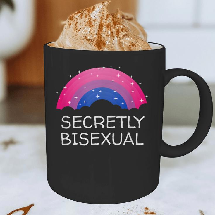 Secretly Bisexual Bi Introvert Bi Pride Antisocial LGBTQ Graphic Print Coffee Mug