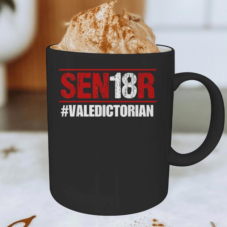 Senior 2018 Valedictorian School Colors Graduation Graphic Print Coffee Mug