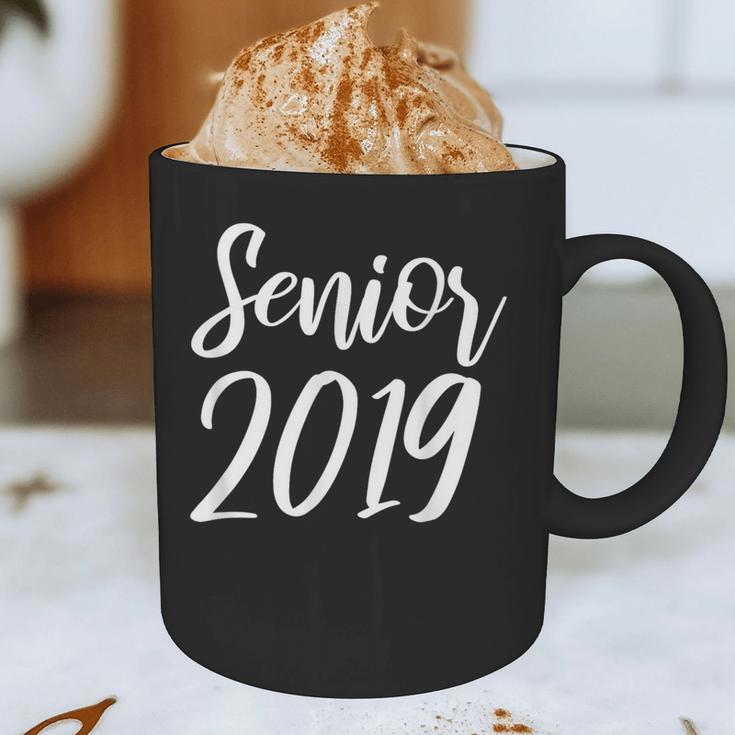 Senior 2019 Calligraphy Shirt Graduation For Adult Men Graphic Print Coffee Mug