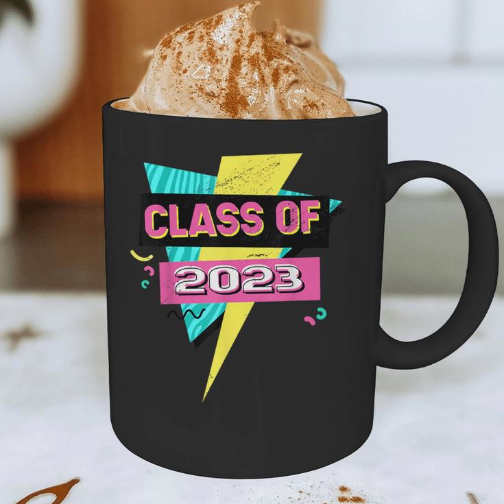 Senior 2023 Graduation Class Of 2023 Retro 90's Graduation Graphic Print Coffee Mug