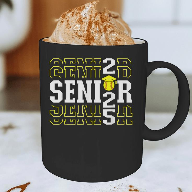 Senior 2025 Softball Class Of 2025 Graduation Graphic Print Coffee Mug