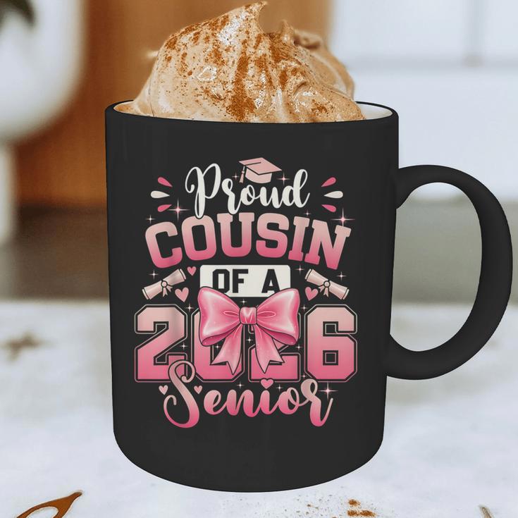 Senior 2026 Class Of 26 Coquette Pink Bow Graduation Cousin Graphic Print Coffee Mug