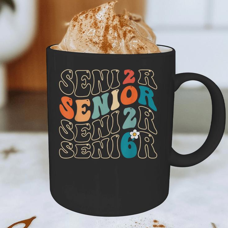 Senior 2026 Class Of 2026 Retro Groovy Graduation Grad Women Graphic Print Coffee Mug