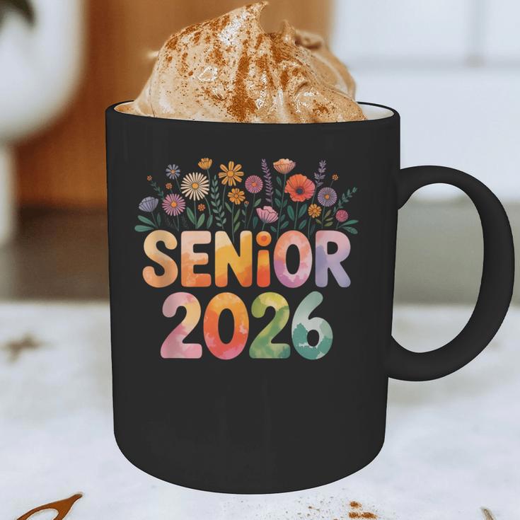 Senior 2026 Groovy Retro Grad Class Of 2026 Graduation Kids Graphic Print Coffee Mug