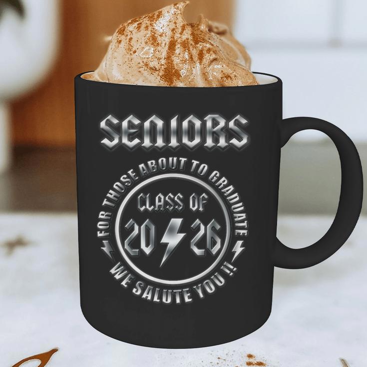 Senior 2026 Iconic Classic Rock Graduation Retro Graphic Print Coffee Mug