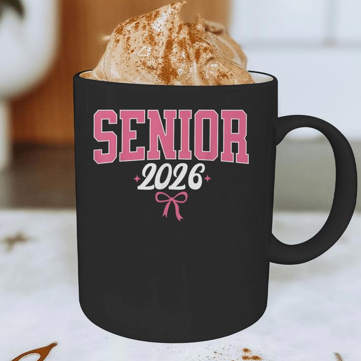 Senior 2026 Pink Coquette Bow Class Of 2026 Graduation Women Graphic Print Coffee Mug