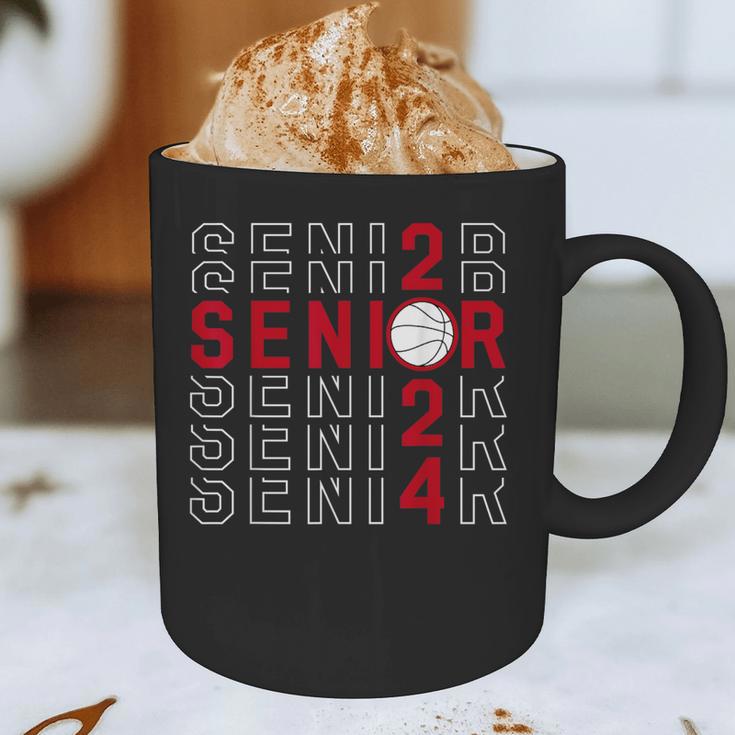 Senior Class Of 2024 Graduation 2024 Maroon Basketball Graphic Print Coffee Mug