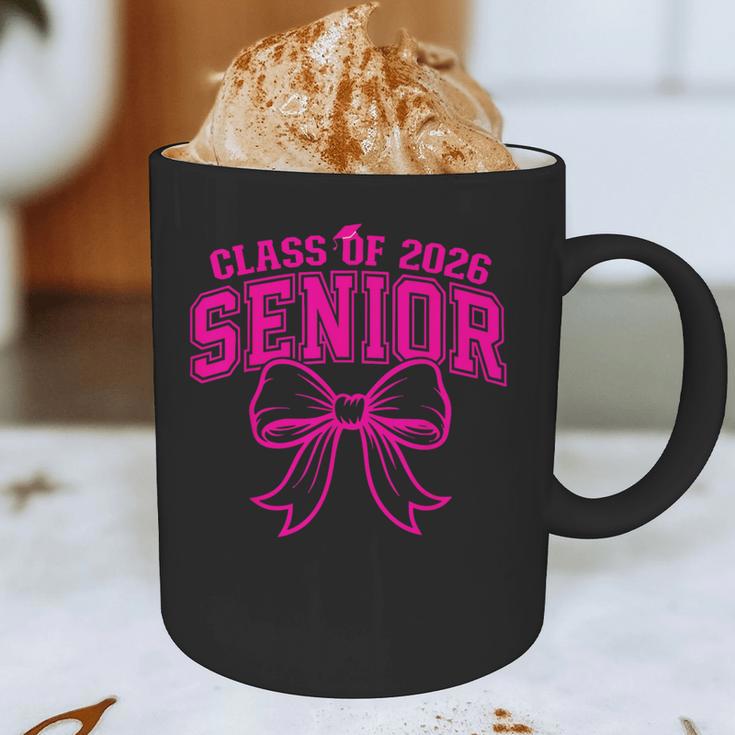 Senior Class Of 2026 Coquette Pink Bow Graduation 2026 Graphic Print Coffee Mug
