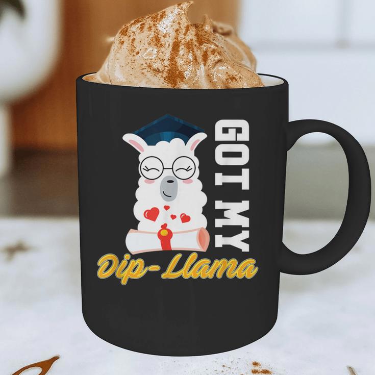 Senior Graduation TShirt 2019 Got My Dip-Llama Diploma Shirt Graphic Print Coffee Mug