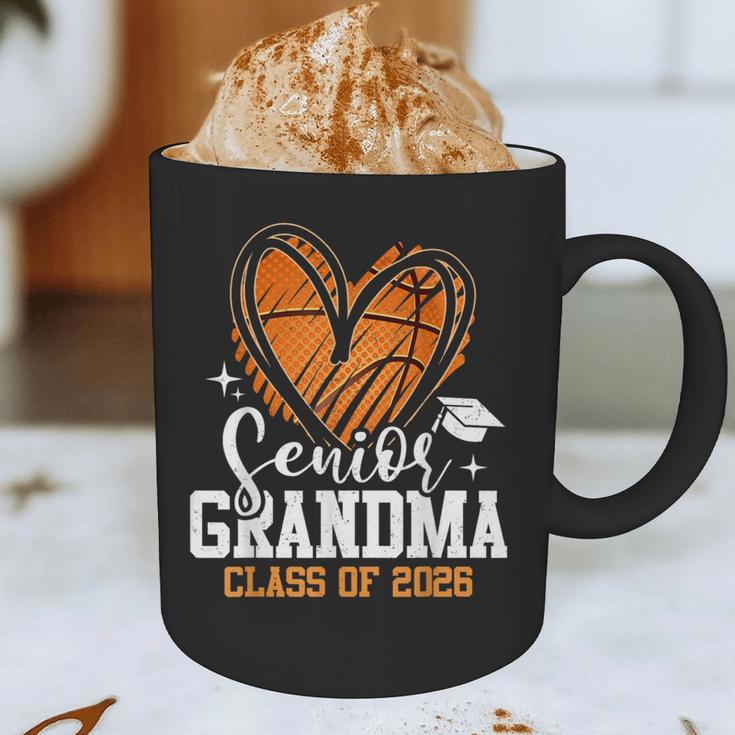 Senior Grandma Class Of 2026 Basketball Graduation Heart Graphic Print Coffee Mug