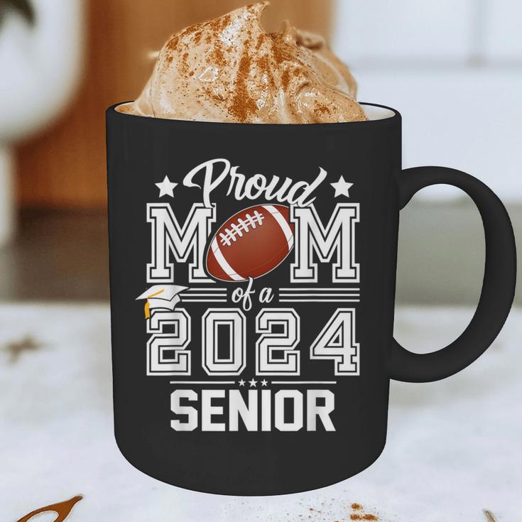 Senior Mom Class Of 2024 Football Proud Mom Graduation Graphic Print Coffee Mug