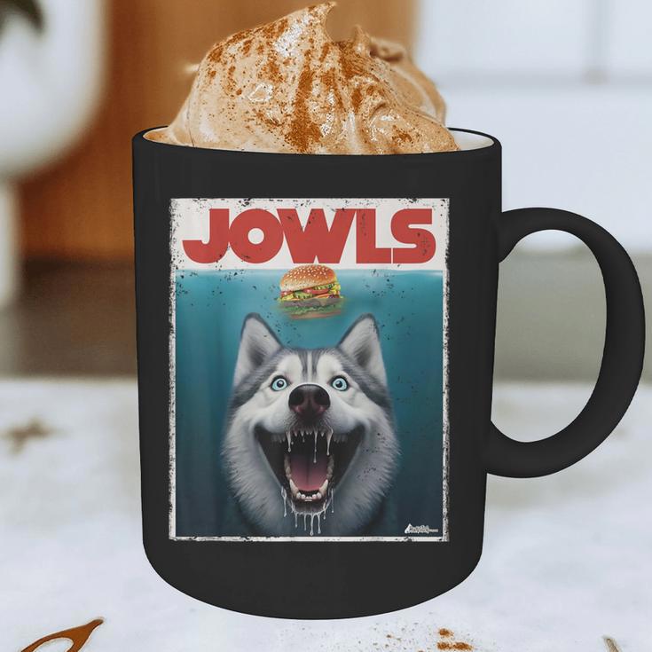 Siberian Husky Jowls Sled Dog Mom Top Alaskan Dog Dad Graphic Print Coffee Mug