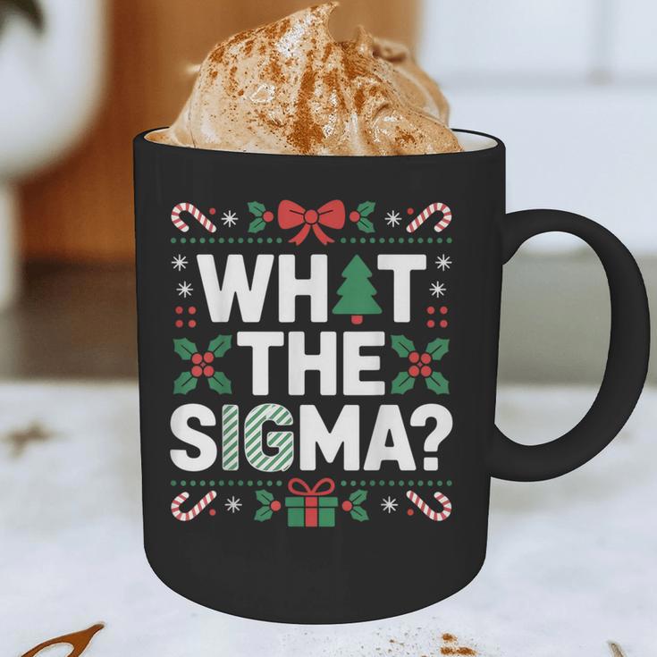 What The Sigma Christmas Party Outfit For Introverts Graphic Print Coffee Mug What The Sigma Christmas Party Outfit For Introverts Graphic Print Coffee Mug