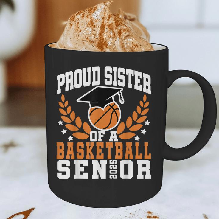 Sister Class Of 2025 Senior Basketball Graduation Family Graphic Print Coffee Mug