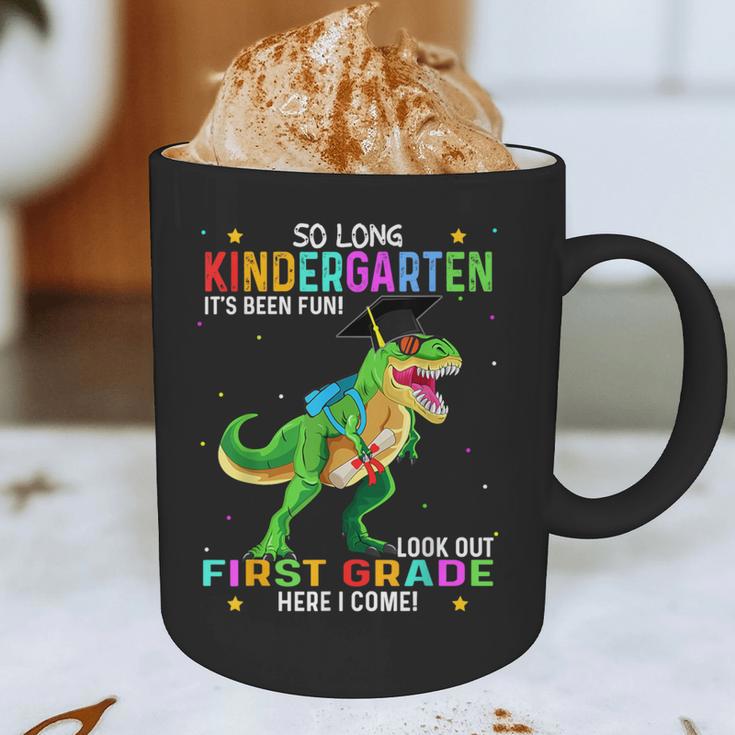 So Long Kindergarten Graduation Class 2025 Dinosaur Kids Graphic Print Coffee Mug